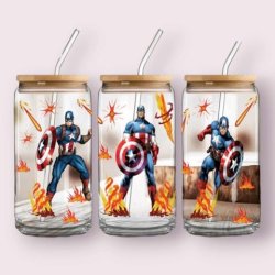 Glas tumblere - superhelte