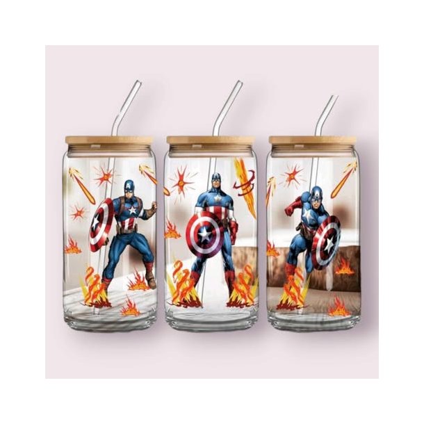 Glas tumblere - superhelte