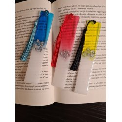 Camilla bogmrke - tofarvet med flager