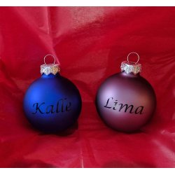 Personlige julekugler - glas