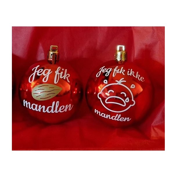 Julekugle - Mandlen - glas kugle