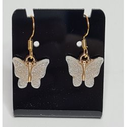 Sommerfugle reringe m/glimmer