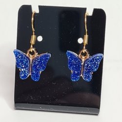 Sommerfugle reringe m/glimmer