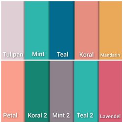 Emilie nglering - farvet med flager og t navn